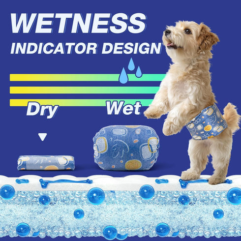 20pcs Pet Soft Male Dog Diapers - Disposable Male Dog Wraps with Wetness Indicator, Puppy Diapers for Pets Excitable