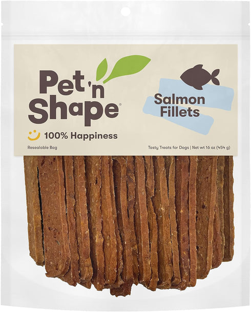 Pet 'n Shape Salmon Fillets, 16 oz - Healthy, Protein Rich Treats for Dogs