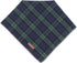 Unique Style Paws Dog Christmas Bandanas - 1PC Washable Cotton Triangle Green Plaid Scarfs for Dogs and Cats
