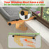 4-Sided Hammock Cat Window Perch with Bolster - Orthopedic Cat for Window Sill - Solid Hardwood & Metal Frame - Window