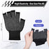 Xthrotsenk 2 Pairs Fingerless Work Gloves Workout Gloves for Men Black Half Gym Glove Thin Non Slip Exercise Anti-Slip
