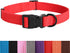 Soft Padded Breathable Cotton Dog Collar by lynxking, Solid Color Strong Adjustable Pet Collar for Little Puppy