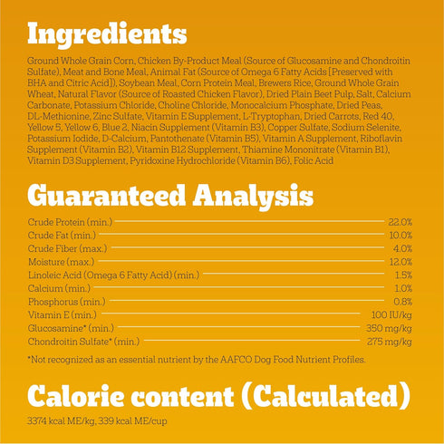 Pedigree Complete Nutrition Big Dog Dry Dog Food, Roasted Chicken, Rice and Vegetable Flavor, 16 lb. Bag
