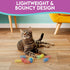 SPOT 3" 10-Pack Colorful Springs Cat Toys Bouncy Coils for Indoor Cats & Kittens to Swat, Chase & Bite, Safe
