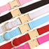 PET ARTIST Soft & Comfy Girl Dog Collars, Classic Christmas Red Leather for Medium Dogs, Durable Nylon with Quick