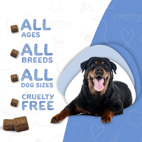 Calm with Melatonin - Calming Chews for Dogs to Manage Stress & Anxiety Relief (60 Chews)