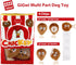 Gigwi Interactive Dog Puzzle Toys, 4 Packs Crinkle Squeaky Toys for Boredom and Stimulating for Small, Medium, Large