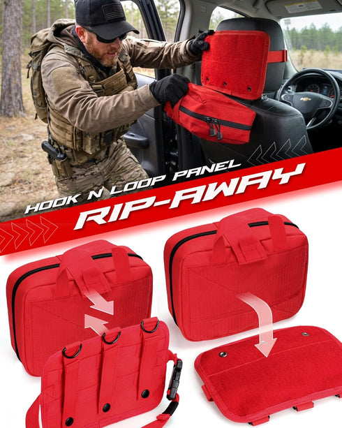 LIVANS Tactical Molle Medical Pouch - Upgraded Size, Large Capacity IFAK Pouch with Detachable Quick Release