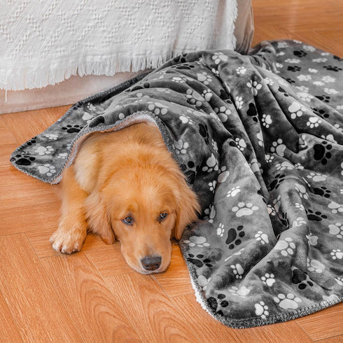 Waterproof Pet Blanket, Super Soft Warm Fluffy Sofa Car Bed Protector, Urine Proof Washable for Large Dogs