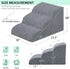 Dog Stairs & Steps for High Beds, 3 Steps High Density Foam Waterproof Ramp for Small Dogs and Cats, H:16"