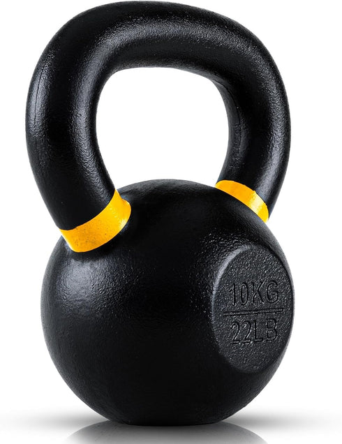 Kettlebells, Single-Cast Iron Strength Training Set, No-Welded Joints, Wide Handle for Maximum Durability