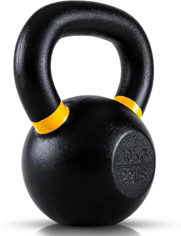 Kettlebells, Single-Cast Iron Strength Training Set, No-Welded Joints, Wide Handle for Maximum Durability