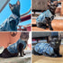 Jean Jacket Blue Denim Lapel Vest Coat, T-Shirt Costume for Small Medium Dogs Cats, Cute Puppy Clothes (XL, Blue)