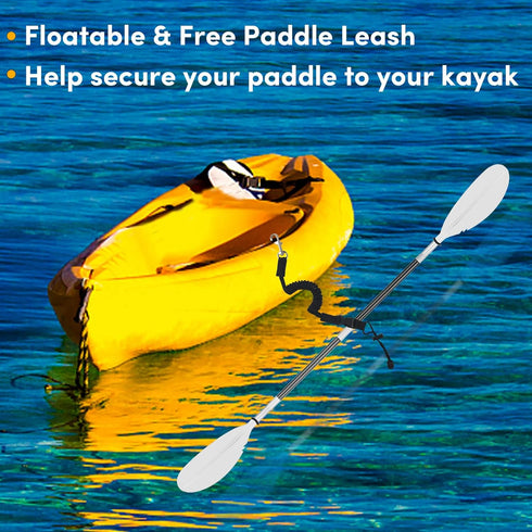 Kayak Paddle - 88in 4 Pieces Heavy Duty Aluminum Alloy Boat Oars, Adjustable Fishing Kayak Paddle