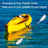 Kayak Paddle - 88in 4 Pieces Heavy Duty Aluminum Alloy Boat Oars, Adjustable Fishing Kayak Paddle