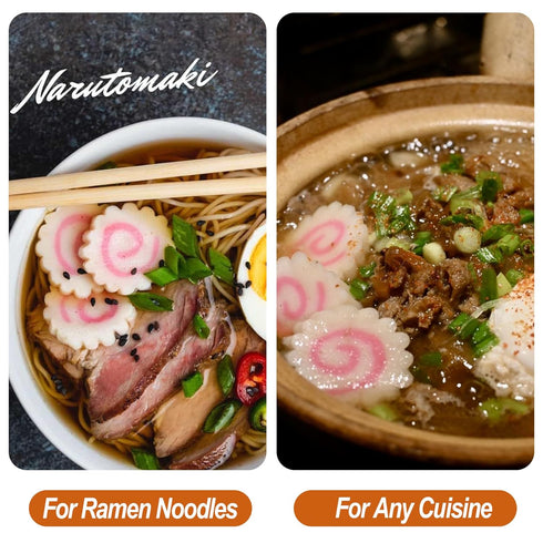 5.3oz Freeze Dried Narutomaki Fish Cake - Japanese Ramen Toppings for Instant Noodles, Udon, Soup, Camping Food