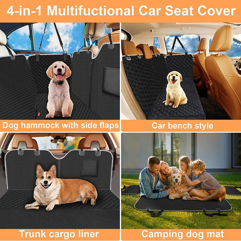Hammock 2026 600D Mancro Dog for Car, Upgraded Heavy Duty Waterproof & Scratch-Resistant Dog Car Seat Cover, Back Seat