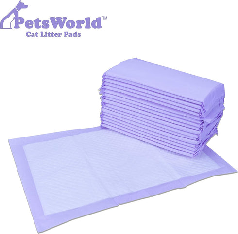 PETSWORLD Fresh Scented Cat Pads Refills for Tidy Cats Breeze Litter System, 50 Pads