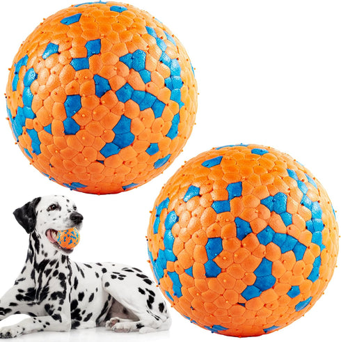 Indestructible Dog Balls - Tennis Balls for Aggressive Chewers - Safe for All Dog Sizes - Training Fetch Toys