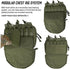 WYNEX Tactical Mag Admin Pouch, Molle Utility Tool Organizer with Triple Stacker Holder