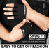 SAWANS Nonslip Workout Gloves for Men & Women, Weightlifting, Gym, Exercise, Fitness, Black, Minimalist, Finger