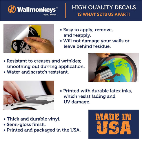 Wallmonkeys WM361309 Pig Peel and Stick Wall Decals, 18" W x 12" H, Small