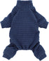 Fitwarm Turtleneck Knitted Dog Sweater, Puppy Pajamas Thermal Winter Clothes Knitwear for Pet Coats, Blue X-Small