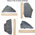 PINVNBY Natural Slate Aquascaping Aquariums Stone 3 to 5 inch PH Neutral Fish Tank Rocks for Aquariums, Landscaping Model,Amphibian Enclosures
