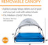K&H Pet Products Dog Pool & Pet Bath Canopy, Gray Medium 25 X 32 Inches (Pet Pool Sold Separately)