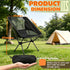 ElutaGioy Backpacking Camping Chair, Portable Foldable Compact Chair with Breathable Nylon Mesh, Lightweight Folding