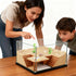 2 Hermit Crab Hideout Cave with Food Dishes & Aquarium Plants Underground Habitat Shelter for Terrarium or Tank Corner