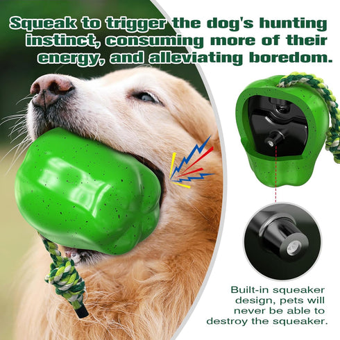 Multi-Functional Dog Toy, Long Lasting Chews, Squeaky Dog Toys, Tough Gifts for Pets