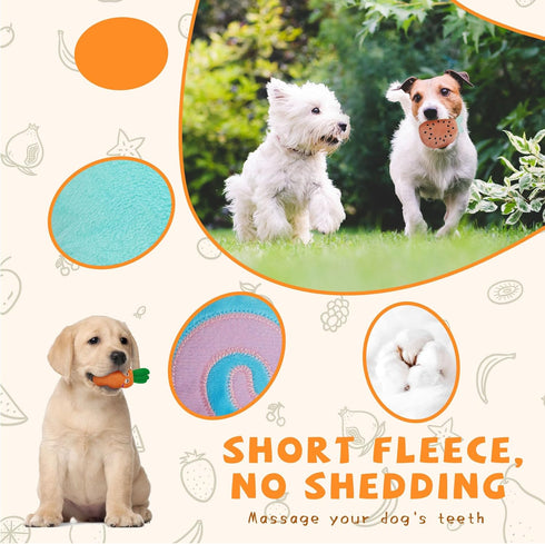 Charming Chorus 20 Pack Squeaky Dog Toys Set - Plush Puppy Toys for Small Dogs - Interactive Dog Squeak Toys