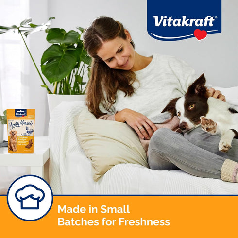 Vitakraft Meaty Morsels Dog Treats - Chicken with Sweet Potatoes, Super Soft for Training, Two Layers of Oven-Baked