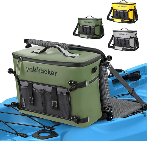 Waterproof Kayak Cooler Bag, Portable Ice Chest for Kayaking, Travel, Lunch, Beaches & Trips, Lawn-Chair Style Seats
