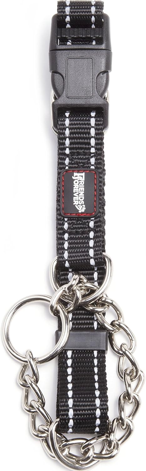 Friends Forever Martingale Collars for Dogs - Reflective No Pull Dog Collar for Training Large/Medium Breed Dogs, Medium