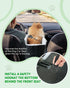 12lbs Center Console Dog Car Seat for Small Dogs, Soft Plush Car Bag for Dogs, Leather Portable Pet Cars Booster Seats
