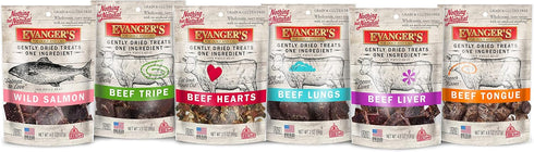 Evanger's Nothing But Natural Gently Dried Beef Liver Treats for Dogs - Healthy Snack