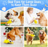 Dog Toys for Aggressive Chewers, Tough Large Squeaky Dog Toys for All Breed Sizes (Yellow)