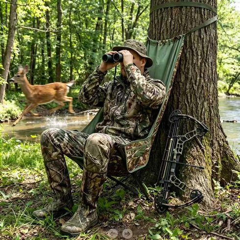 VelaP Hammock New Outdoor Low-Profile Hunting Chair, Portable and Lightweight Hunting Chair, Foldable Tree seat