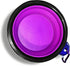 Foldable Travel Dog Bowls (4 Pack, Pink/Purple)