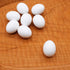FOIBURELY 8 Pcs Solid Parrot Plastic Eggs, Hatching Eggs for Green Cheek, Lorikeet & Ringneck Dove, Quaker, Cockatiel