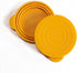 Pet Food Lids, Yellow Mango, 2 Pack, Bone Appetit Wet Food Can Covers