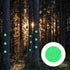 Tweruna 50 PCS Green Reflective Trail Markers, Reflective Tacks for Trail Marking, Green Thumb Tacks for Hunting Hiking