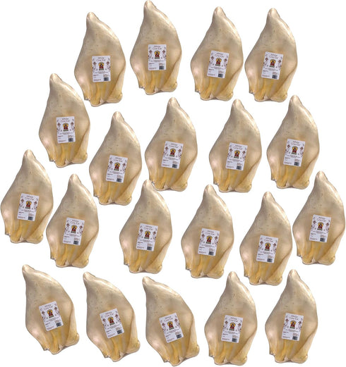 Original Large Cow Ears for Dogs - All Natural Premium Grade Rawhide Alternative Chews, 20 Pack