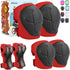 KUYOU Kids Protective Gear Set - Knee Pads, Elbow Pads for Roller Skates, Cycling, BMX, Skateboard, Scooter