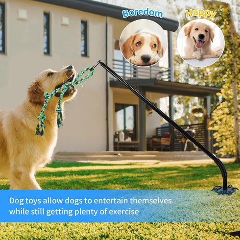 Outdoor Dog Toy,Interactive Dog Toys Outside Tug of War Dog Toy Interactive Exercise Game for Small Medium Large Dogs