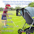 JunSenx 16-Club Golf Stroller Attachment - Stroller Golf Caddy & Golf Club Holder, PETG Safe & Capacity, Fits