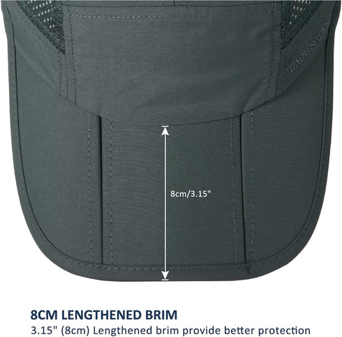 GADIEMKENSD Men's Folding Outdoor Hat, Long Brim with UPF 50+ Sun Protection