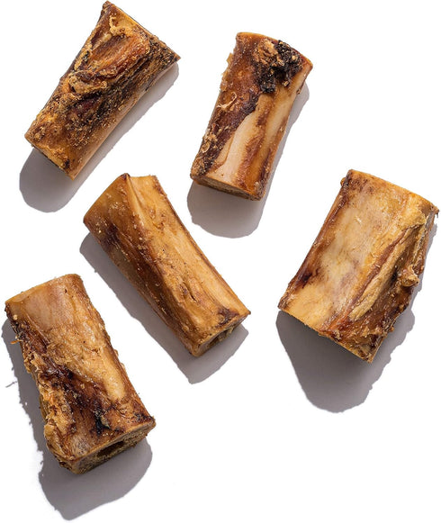(6 Pack), 3" Jack&Pup Beef Marrow Bones for Dogs Long Lasting Dog Bones for Large and Small Dogs, Natural Beef Bone